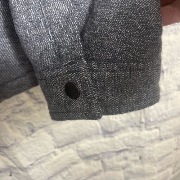 Levi's Men's Sherpa Fleece Lined Full Zip Soft Shirt Jacket Shacket Grey Small - Picture 10 of 16